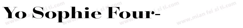 Yo Sophie Four字体转换